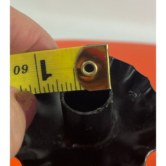 Vintage 1960s candlesticks, candle holder, bird shaped metal, half inch candles - Picture 10 of 10